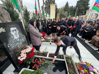 Vətən müharibəsi şəhidləri Alı Nofəl oğlu Həsənli və Rəfael Emin oğlu İbrahimovun məzarları ziyarət edilib - 21.10.2025