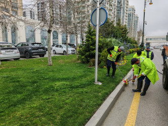 Nizami rayonunda güclü yağan yağışın fəsadlarının aradan qaldırılması ilə əlaqədar ümumrayon iməciliyi keçirilib - 30.03.2026