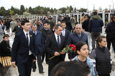 27 Sentyabr – Anım Günü ilə əlaqədar II Fəxri Xiyabanda şəhidlərin məzarları ziyarət edilib - 27.09.2025