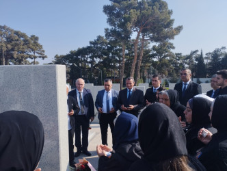 Vətən müharibəsi şəhidi leytenant Teymur Tehran oğlu Məcidzadənin məzarı ziyarət edilib - 10.10.2025