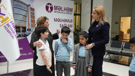 Məlhəm Beynəlxalq Hospitalda Zərifə xanım Əliyevanın doğum günü münasibətilə məktəblilər üçün növbəti ödənişsiz tibbi aksiya keçirilib -