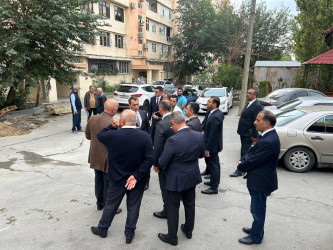 Nizami Rayon İcra Hakimiyyətinin başçısı Babək prospekti 85 və 85a ünvanlarına baxış keçirib - 24.09.2025
