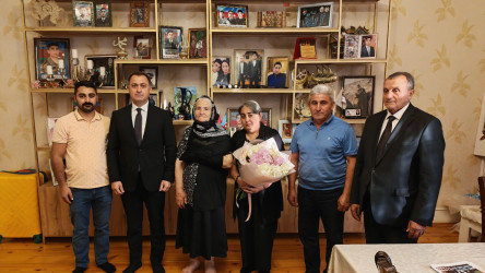 Vətən müharibəsi şəhidi leytenant Kənan Süleymanlının ailəsi ziyarət edilib - 17.08.2026