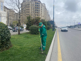 Nizami rayonunda güclü yağan yağışın fəsadlarının aradan qaldırılması ilə əlaqədar ümumrayon iməciliyi keçirilib - 30.03.2026