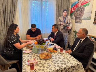 Vətən müharibəsi şəhidi Cavid Manafovun ailəsi ziyarət edilib - 23.09.2025
