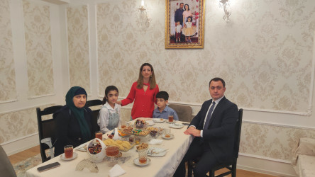 Vətən Müharibəsi Qəhrəmanı mayor Amid Heydərovun ailəsi ziyarət edilib - 14.02.2026