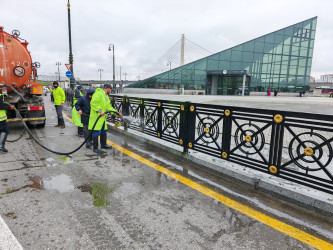 Nizami rayonunda güclü yağan yağışın fəsadlarının aradan qaldırılması ilə əlaqədar ümumrayon iməciliyi keçirilib - 30.03.2026