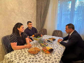 Vətən müharibəsi şəhidi Cavid Manafovun ailəsi ziyarət edilib - 23.09.2025