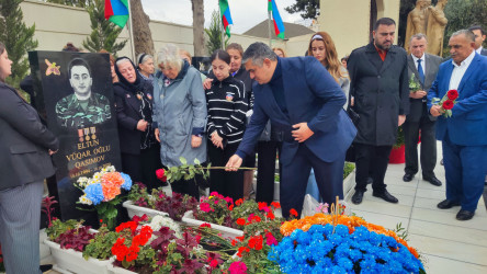 Vətən müharibəsi şəhidi Eltun Vüqar oğlu Qasımovun xatirəsi yad edilib - 18.10.2025
