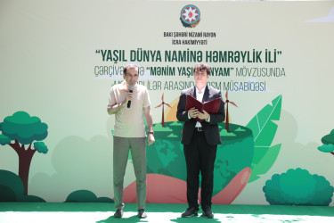 “Yaşıl dünya naminə həmrəylik ili” çərçivəsində rəsm müsabiqəsi  - 07.06.2024