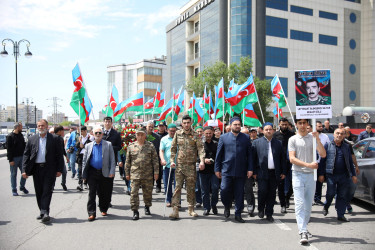 Birinci Qarabağ müharibəsi şəhidi Əliyar Ədalət oğlu Ələkbərov Keşlə Şəhidlər Xiyabanında dəfn mərasimi - 21.05.2024