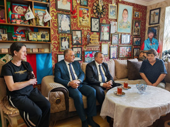 Vətən müharibəsi şəhidləri Teymur Məcidzadənin, Anar Qumaşovun və  Toğrul İsayevin ailələri ziyarət edilib - 25.09.2026