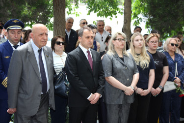Nizami rayonunda Milli Qəhrəman İqor Kşnyakinin xatirə lövhəsinin açılışı olub - 02.06.2026