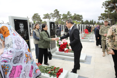 27 Sentyabr – Anım Günü ilə əlaqədar II Fəxri Xiyabanda şəhidlərin məzarları ziyarət edilib - 27.09.2025
