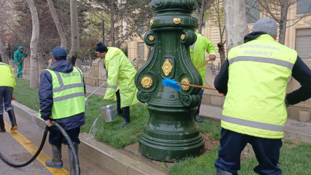 Nizami rayonunda güclü yağan yağışın fəsadlarının aradan qaldırılması ilə əlaqədar ümumrayon iməciliyi keçirilib - 30.03.2026