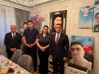 Vətən müharibəsi şəhidi Cavid Manafovun ailəsi ziyarət edilib - 23.09.2025