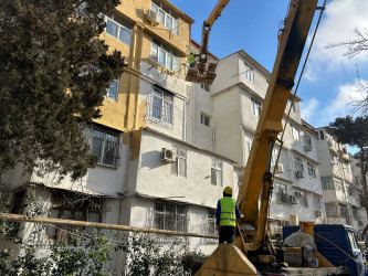 Nizami rayonunda təmir-bərpa işləri davam etdirilir - 15.04.2026