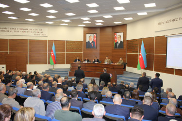 Nizami rayonunda mülki müdafiənin təşkili sahəsində görülən işlərlə bağlı müşavirə - 04.12.2025