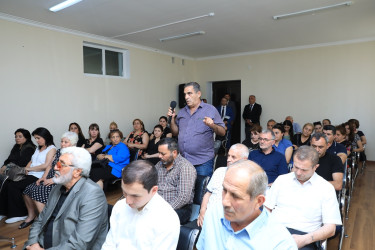 Nizami Rayon İcra Hakimiyyətinin başçısı tərəfindən iyun ayında keçirilən səyyar qəbullar