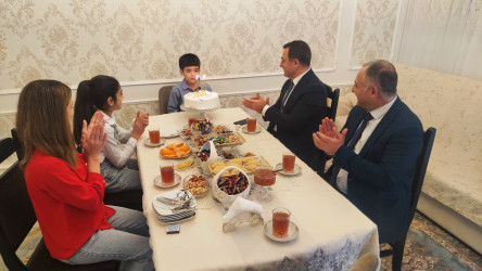 Vətən Müharibəsi Qəhrəmanı mayor Amid Heydərovun ailəsi ziyarət edilib - 14.02.2026