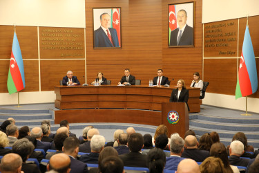 Nizami rayonunda cənab Prezident İlham Əliyevin YAP-ın VIII Qurultayındakı nitqindən irəli gələn vəzifələrin icrası ilə bağlı müşavirə keçirilib - 15.10.2026