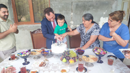 Vətən müharibəsi şəhidi leytenant Kənan Süleymanlının ailəsi ziyarət edilib - 16.08.2025