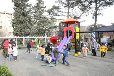 R.Rüstəmov küçəsi 72a ünvanında yeni park sakinlərin istifadəsinə verilib  - 23.12.2025